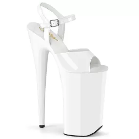 10 Inch Heel BEYOND-009 White Patent