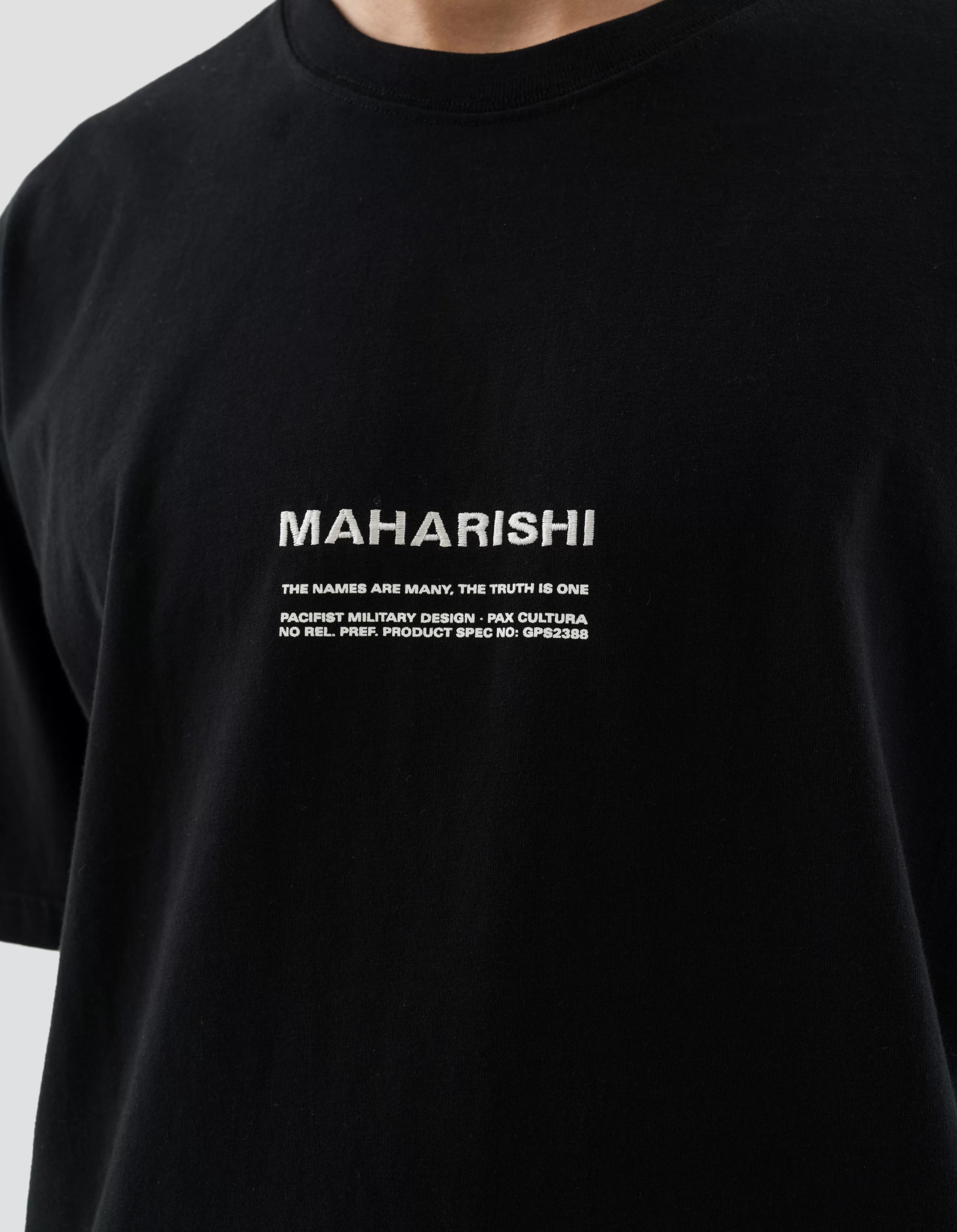 1388 Maharishi Pax Cultura T-Shirt Black