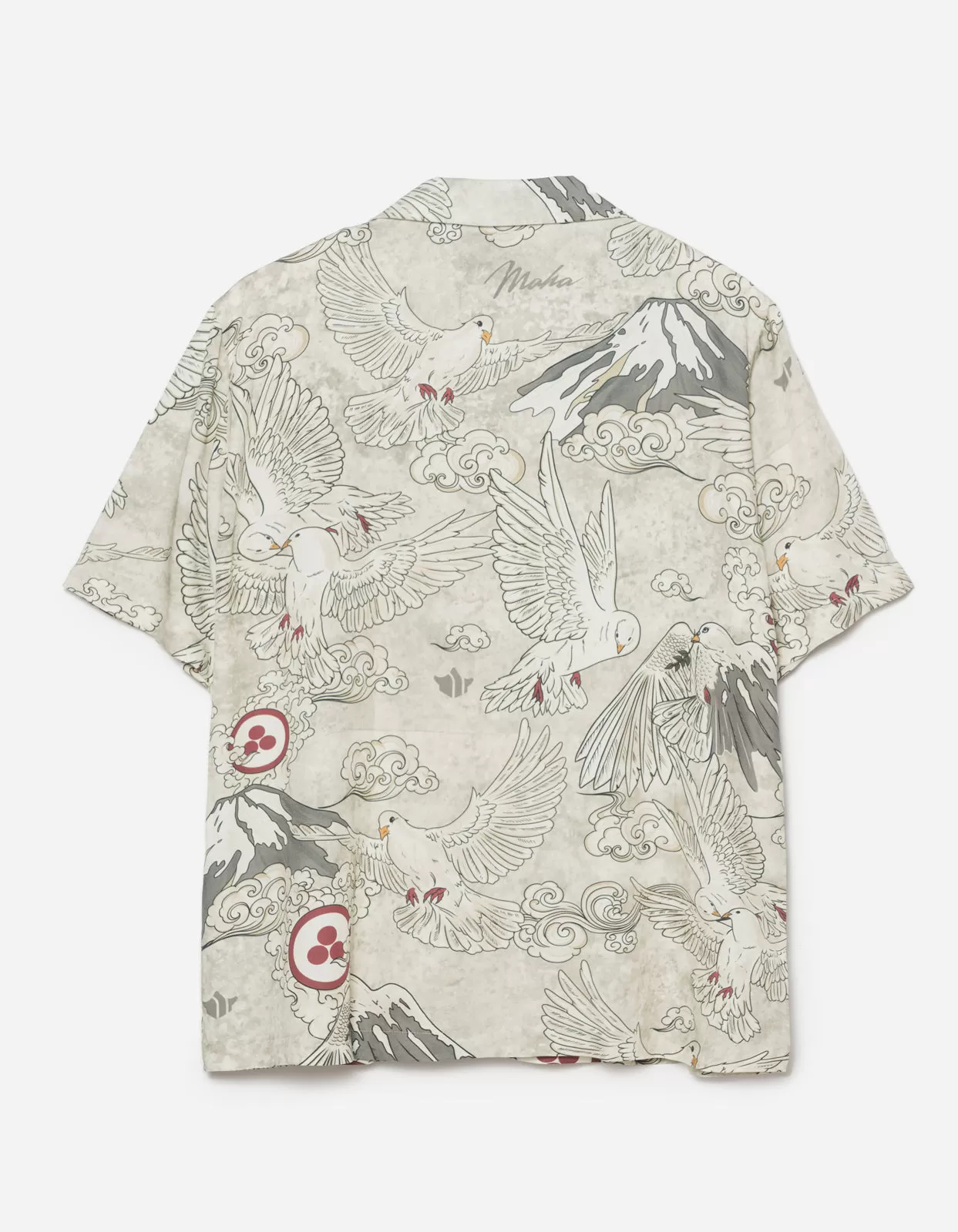 1394 Peace Dove Camp Collar Shirt Ecru