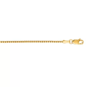 14K Gold 1.1mm Classic Box Chain