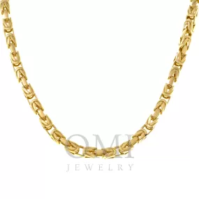 14K GOLD 2.7MM BYZANTINE CHAIN