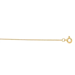 14K Gold .40mm Classic Box Chain