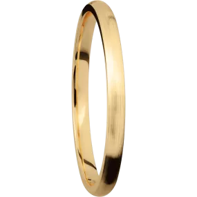 14K Yellow Gold with Satin Finish