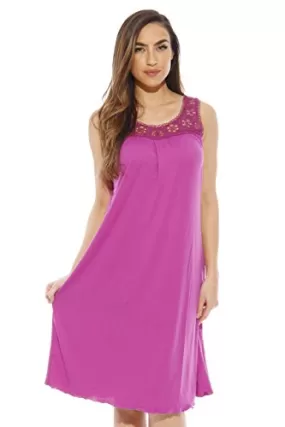 1541B-Purple-L Just Love Nightgown / Women Sleepwear / Sleep Dress,Bright Purple,Large