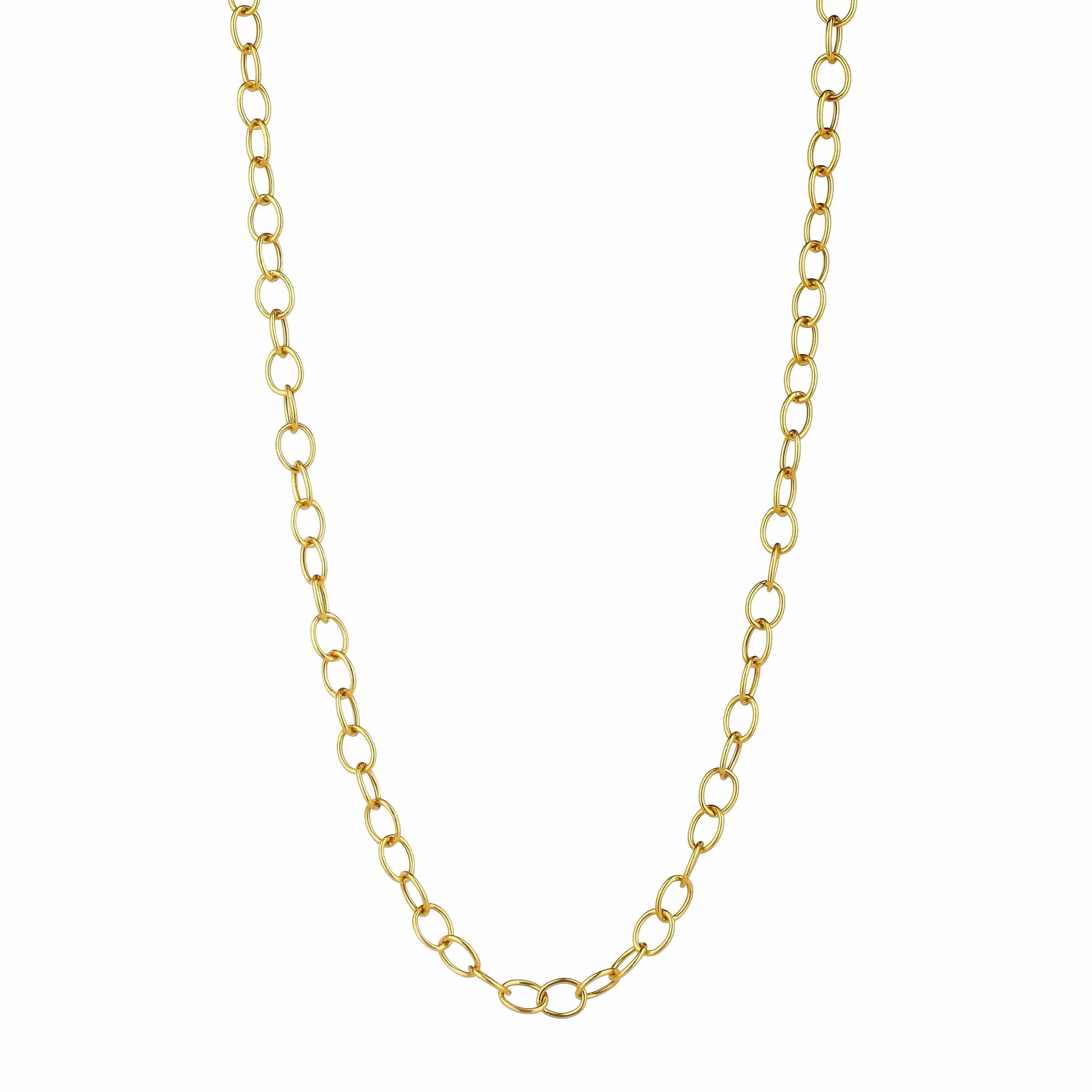 18 Karat Yellow Gold Thick Link Chain