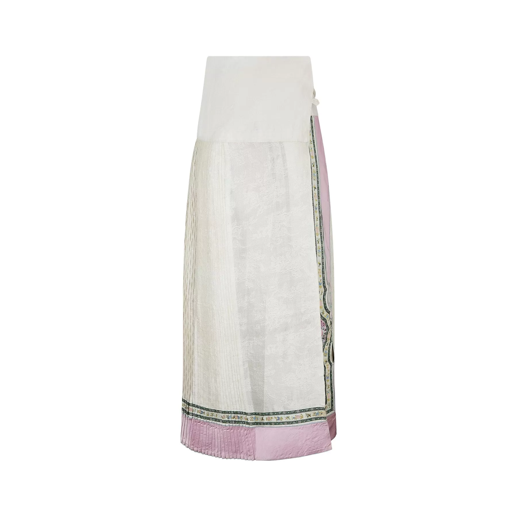 1890 - 1900s Han Dynasty Chinese Embroidered Wedding Apron Skirt