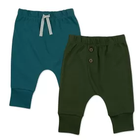 2-Pack Organic Cotton Olive & Blue Pant