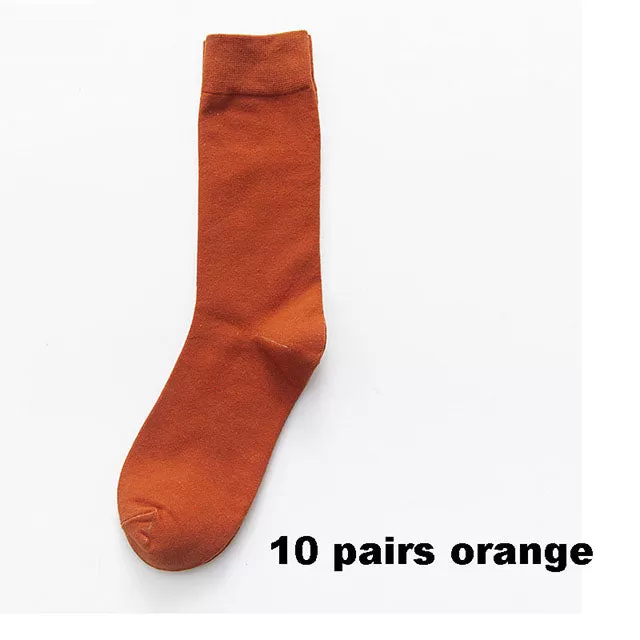 2022 New Autumn Winter Men'S Cotton Socks Plus Size 38-45 Long Socks For Men Dress Male Gifts Busine