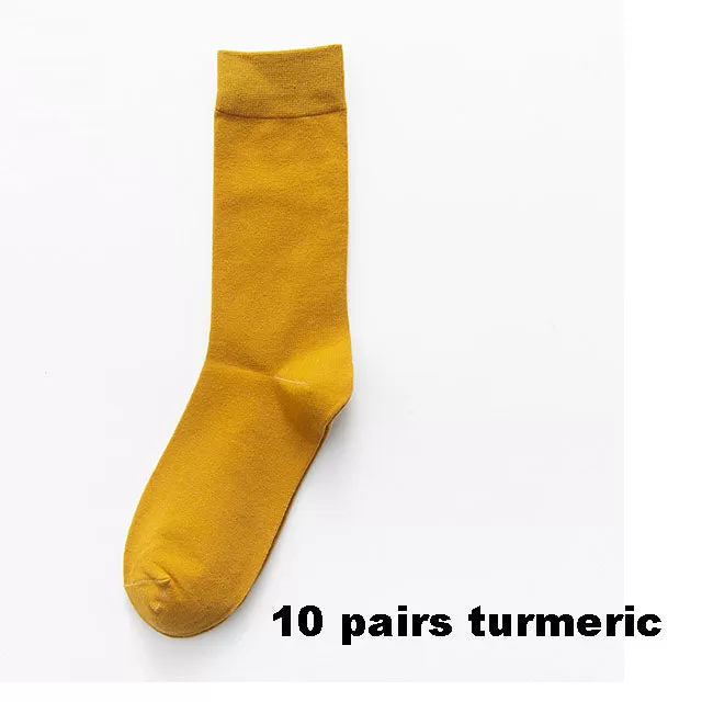 2022 New Autumn Winter Men'S Cotton Socks Plus Size 38-45 Long Socks For Men Dress Male Gifts Busine