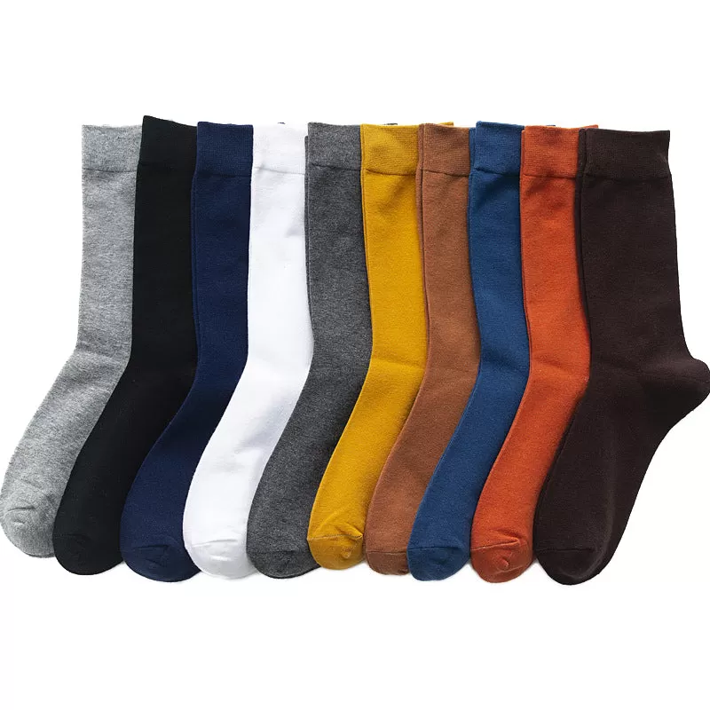 2022 New Autumn Winter Men'S Cotton Socks Plus Size 38-45 Long Socks For Men Dress Male Gifts Busine