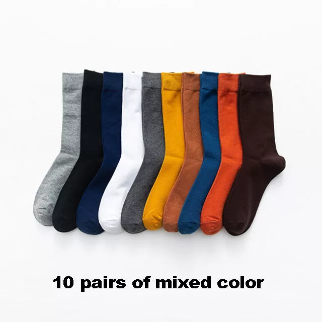 2022 New Autumn Winter Men'S Cotton Socks Plus Size 38-45 Long Socks For Men Dress Male Gifts Busine