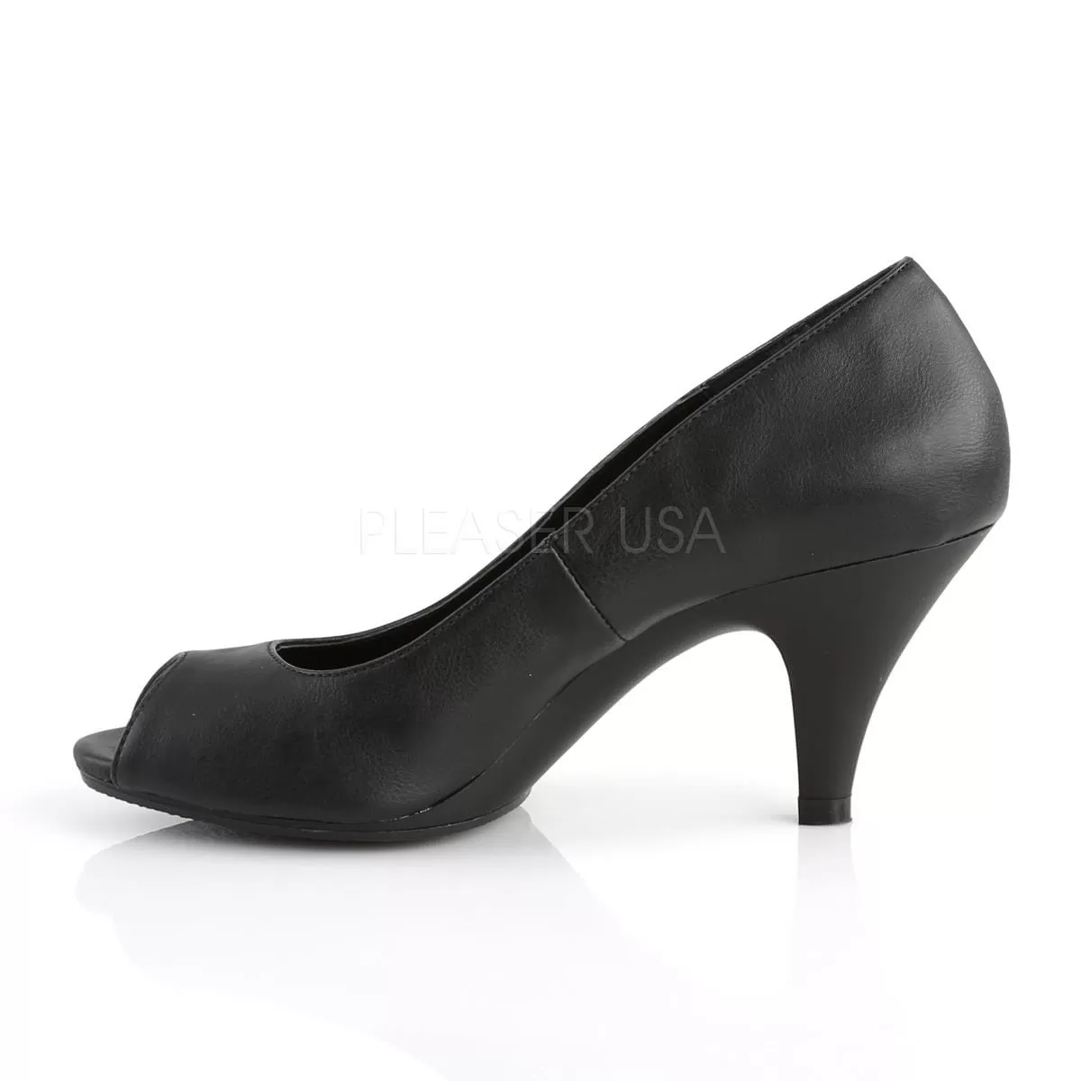 3 Inch Heel BELLE-362 Black Pu