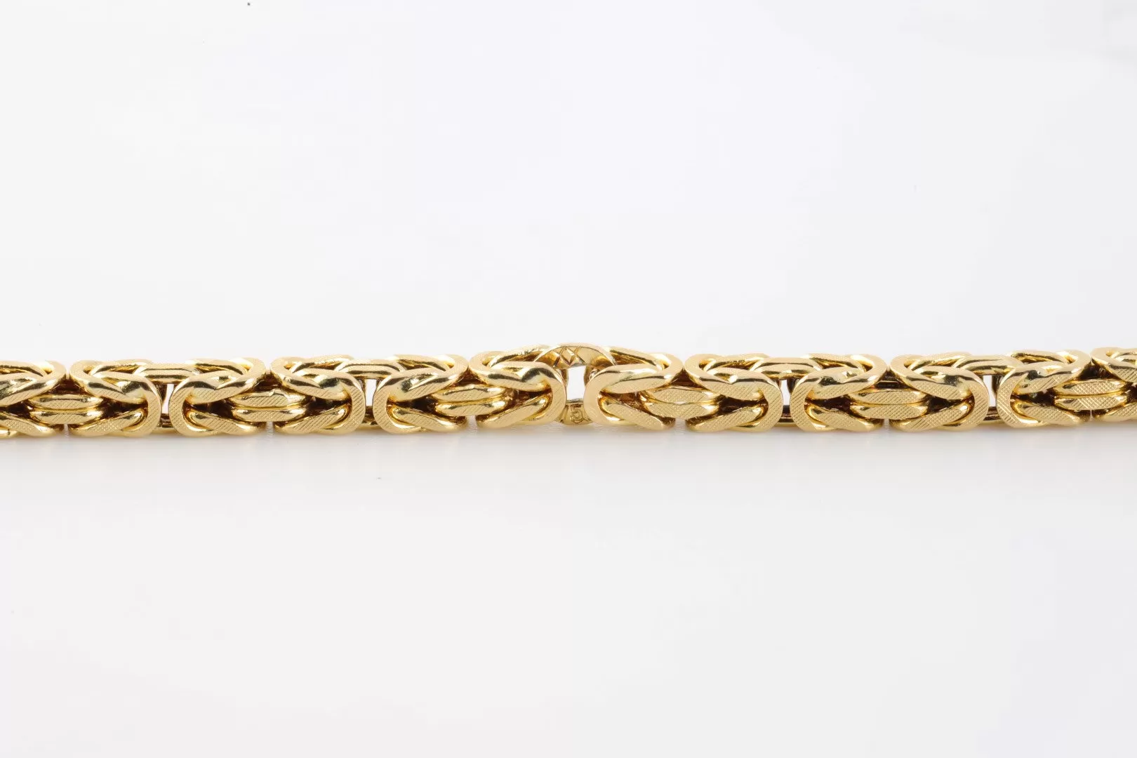 30" 18k Yellow Gold Byzantine Chain (68.24g.)