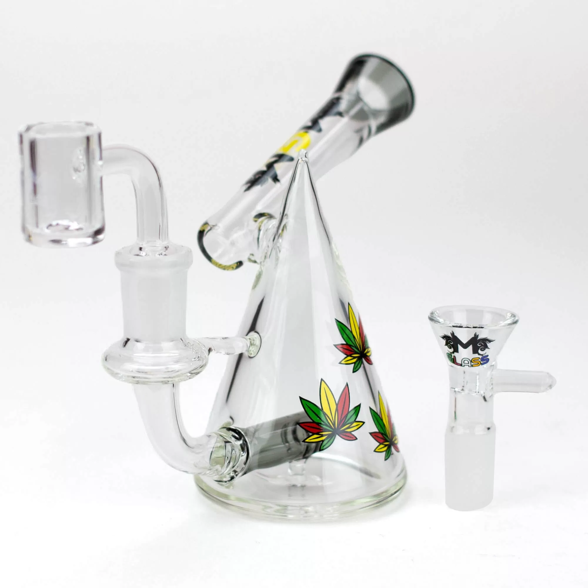 4.5" MGM Glass 2-in-1 Bubbler w/ Graphic