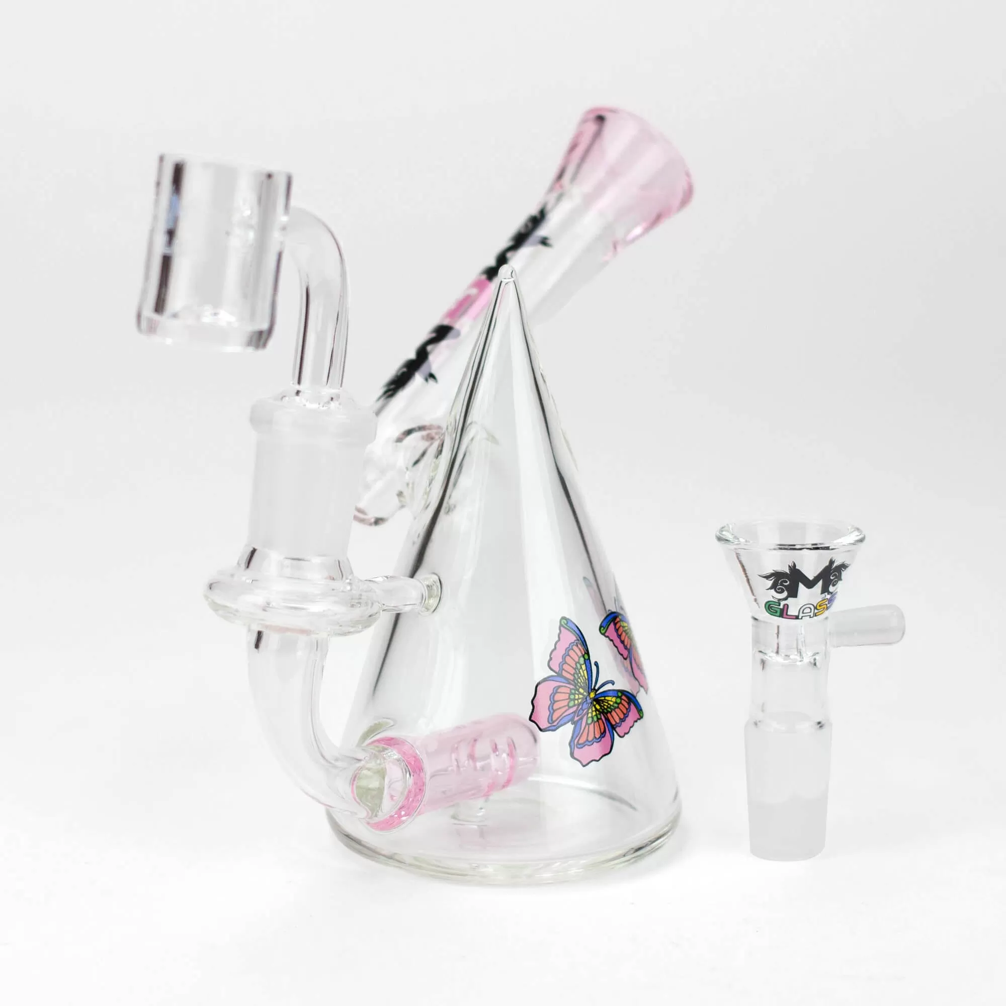 4.5" MGM Glass 2-in-1 Bubbler w/ Graphic