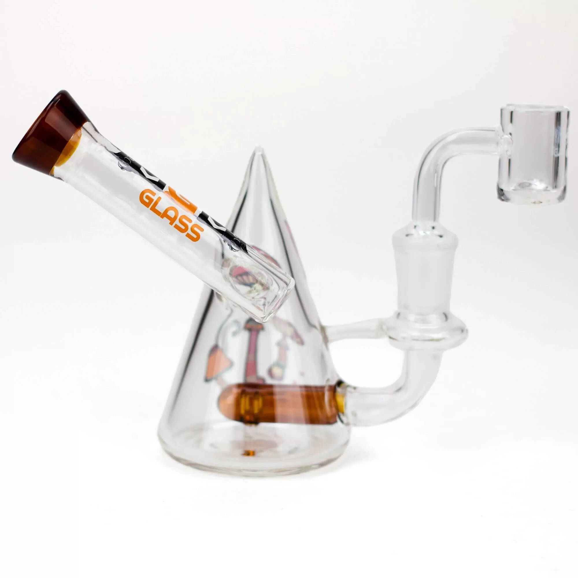 4.5" MGM Glass 2-in-1 Bubbler w/ Graphic