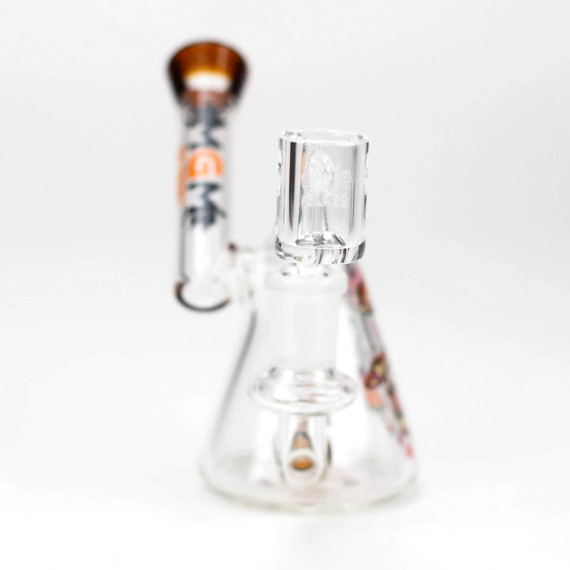 4.5" MGM Glass 2-in-1 Bubbler w/ Graphic