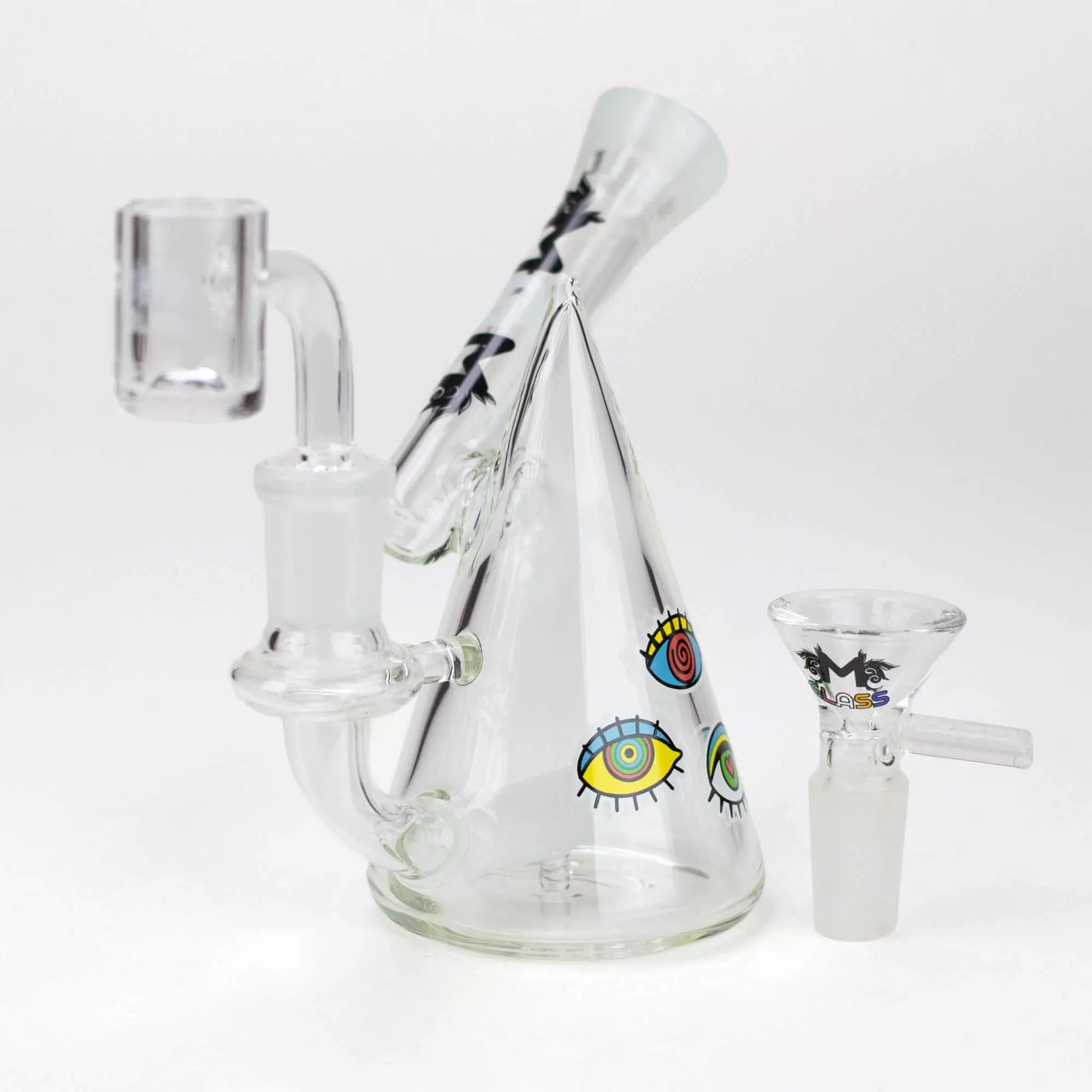 4.5" MGM Glass 2-in-1 Bubbler w/ Graphic