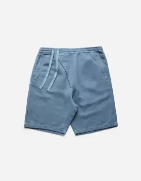 5007 Hemp Asym Loose Track Shorts Subdued Blue