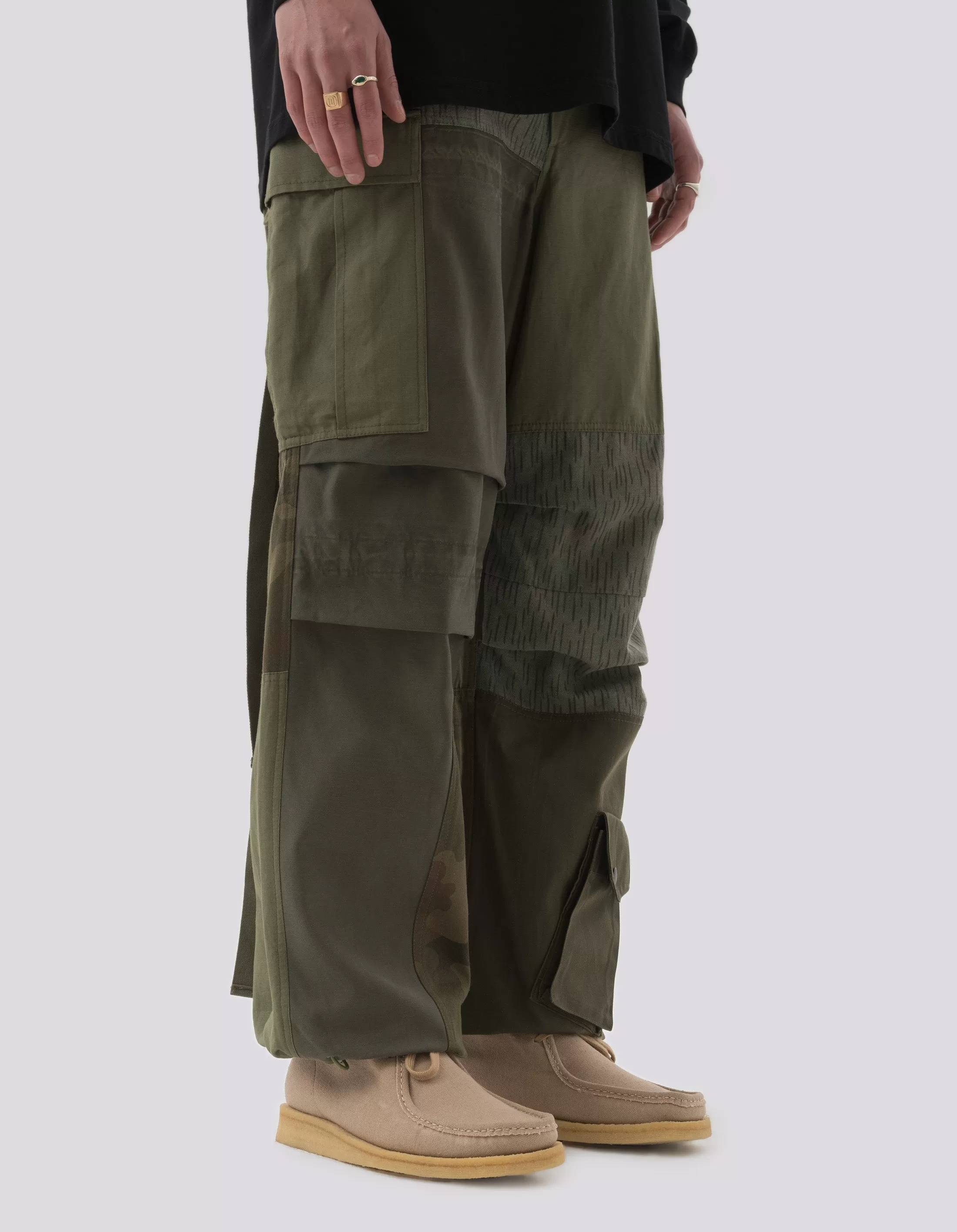 5094 Upcycled M65 Cargo Pants Olive