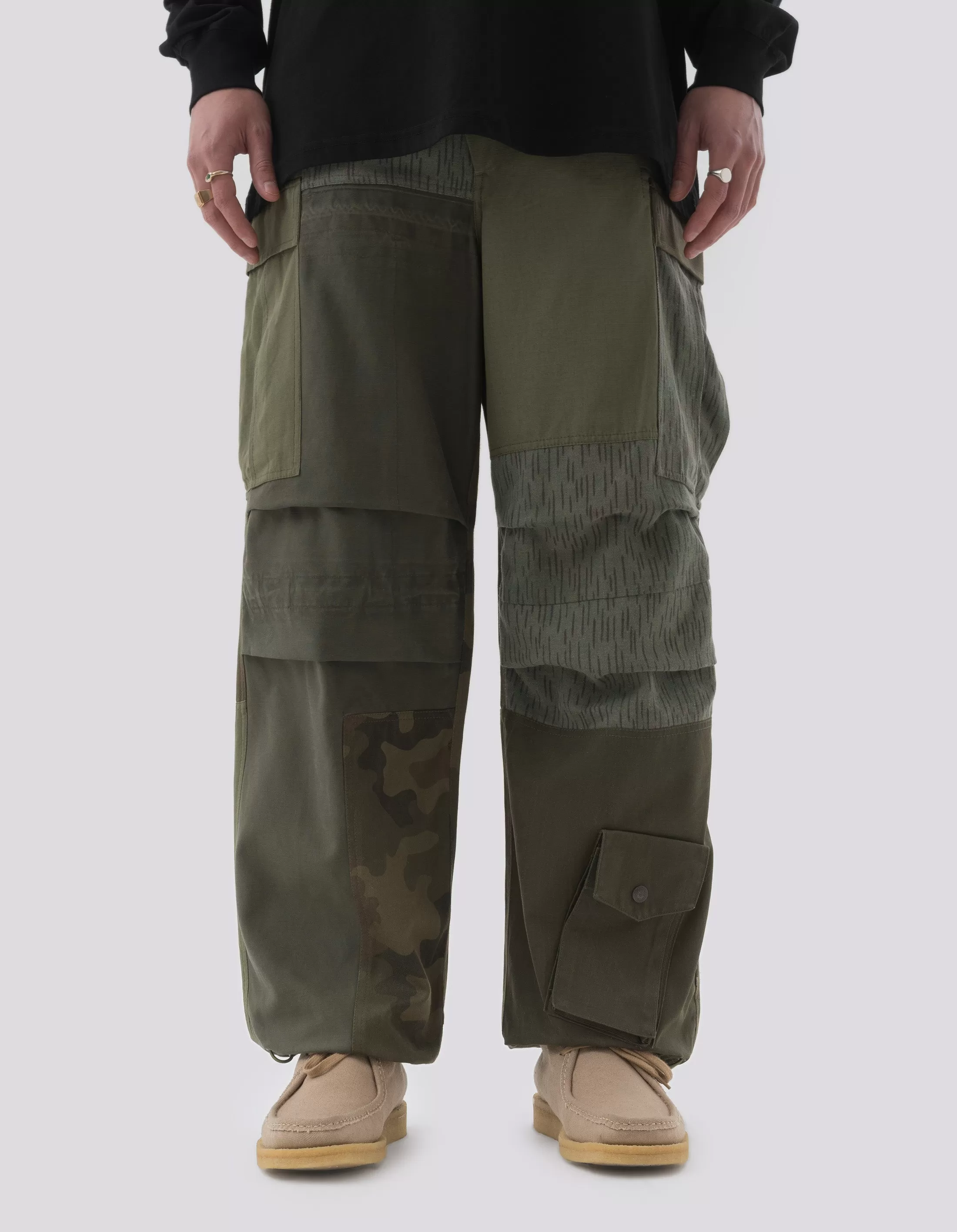 5094 Upcycled M65 Cargo Pants Olive