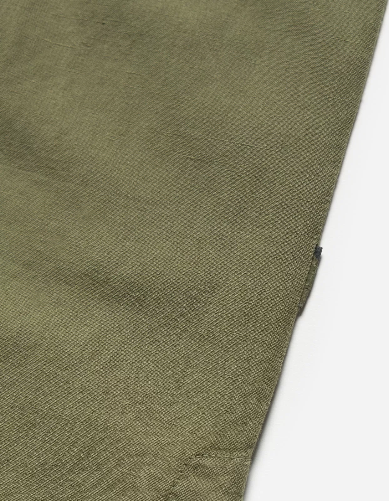 5120 Hemp Asym Monk Shirt Olive