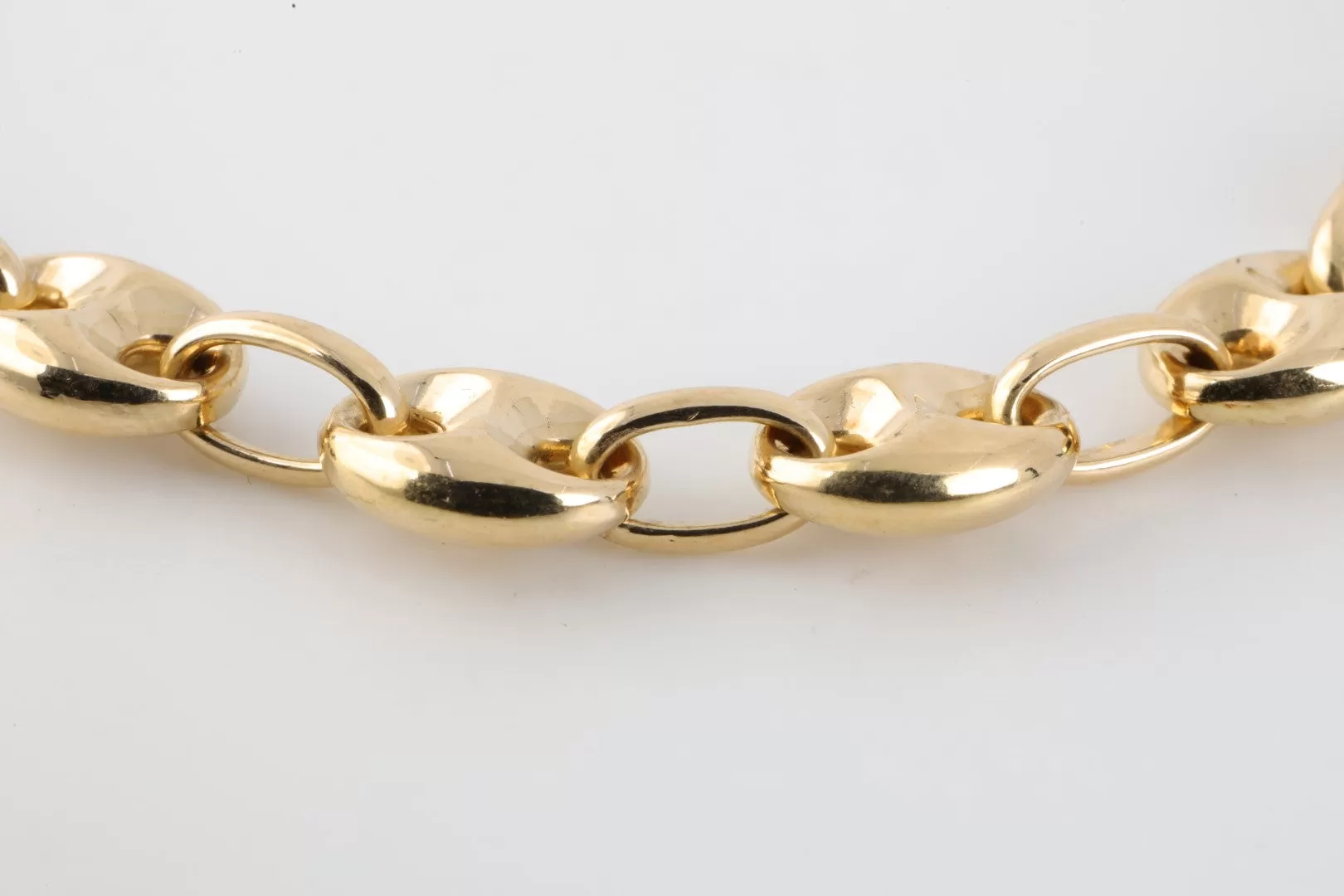 7.5" 18k Yellow Gold Mariner Chain Bracelet (14.60g.)