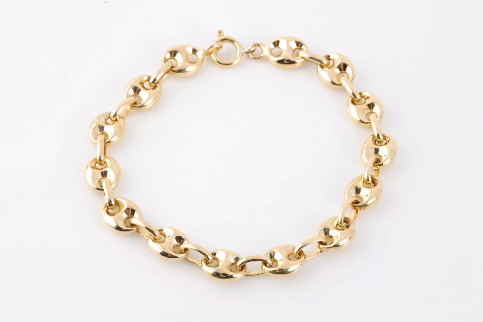 7.5" 18k Yellow Gold Mariner Chain Bracelet (14.60g.)