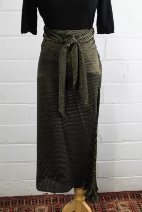 80s/90s Harriet Selling Metallic Wrap Skirt, Large