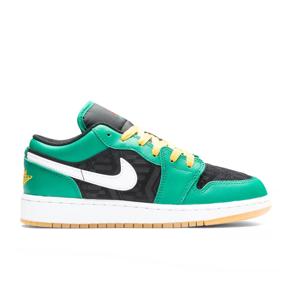 Air Jordan 1 Low (GS) - Malachite/Fire Red/Taxi