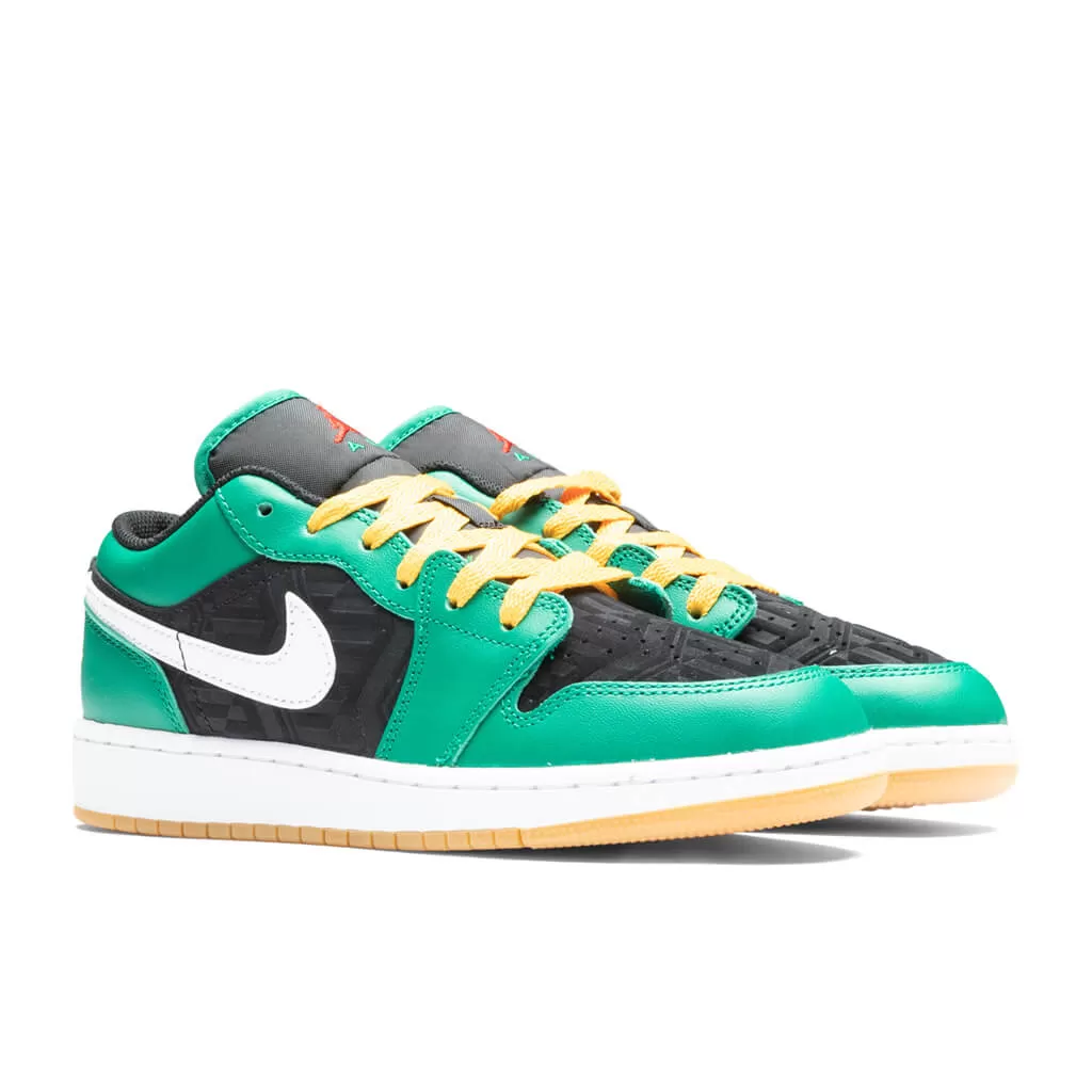 Air Jordan 1 Low (GS) - Malachite/Fire Red/Taxi