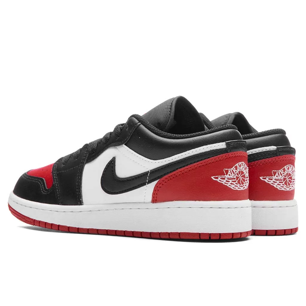 Air Jordan 1 Low (GS) - White/Black/Varsity Red