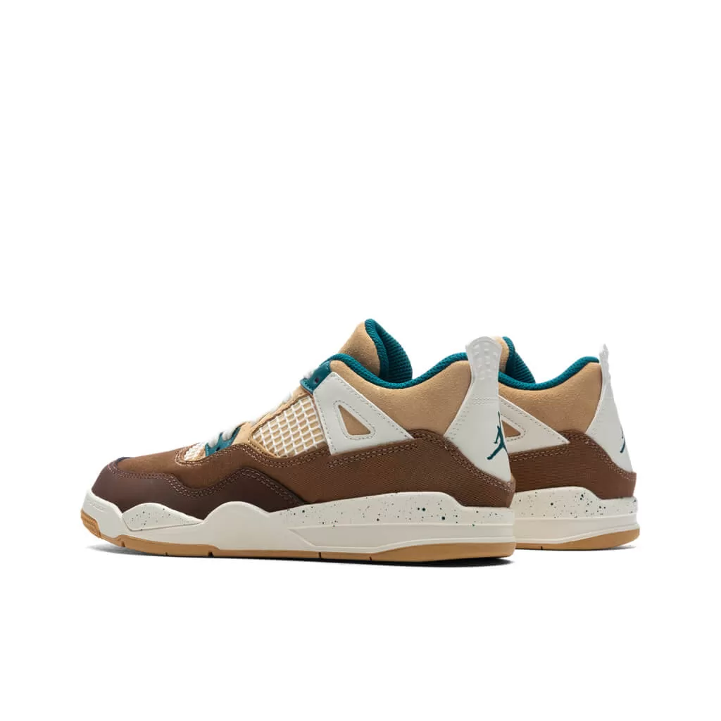 Air Jordan 4 Retro (PS) 'Cacao Wow' - Cacao Wow/Geode Teal/Ale Brown