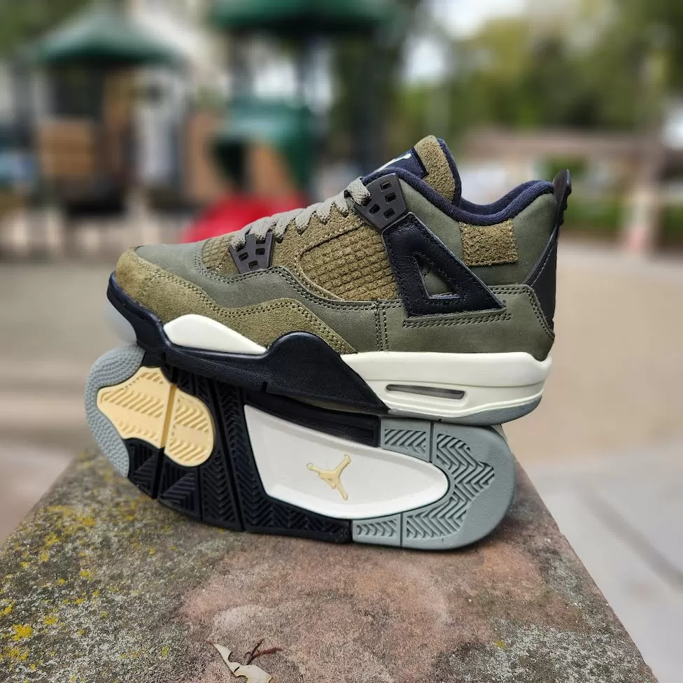 AIR JORDAN 4 RETRO SE GS CRAFT 'OLIVE'