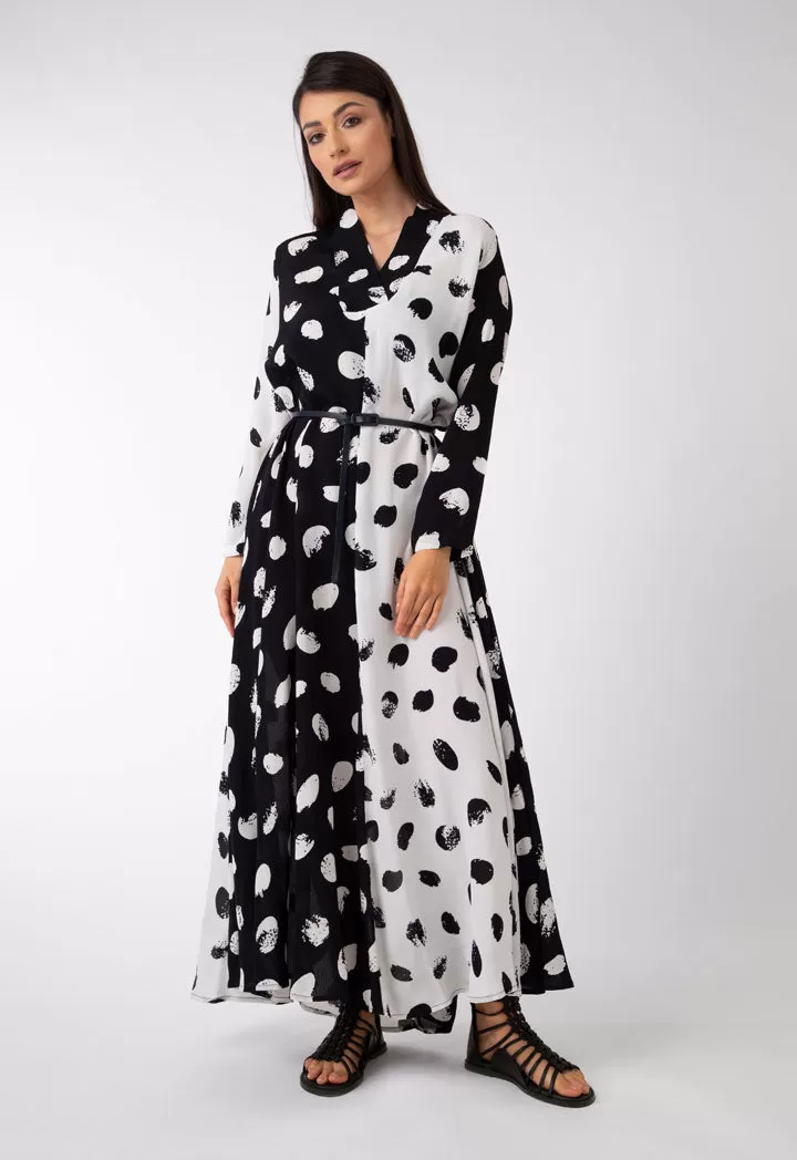 All Over Printed Long Dress