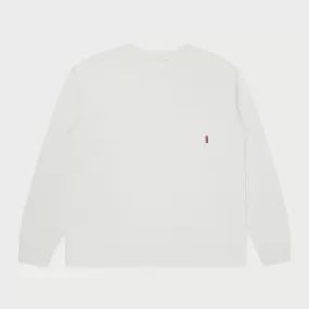 American Classic Pocket L/S T-Shirt (White)