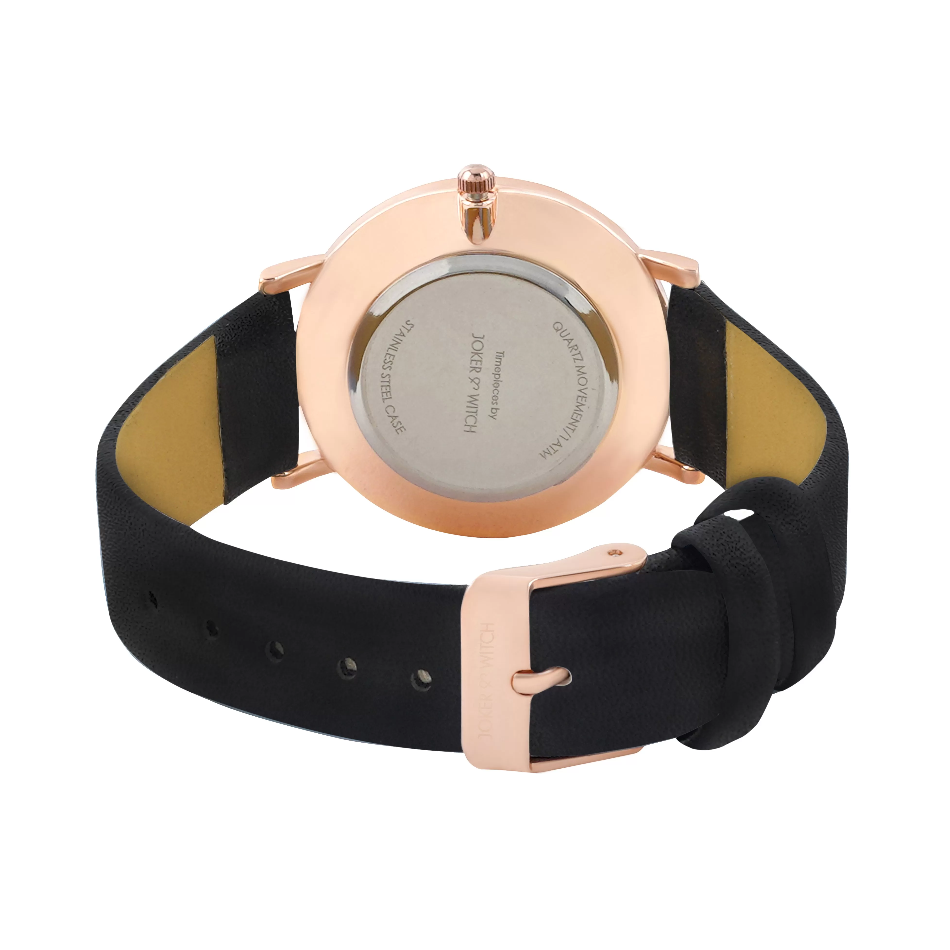 Aster All Black PU Strap Watch