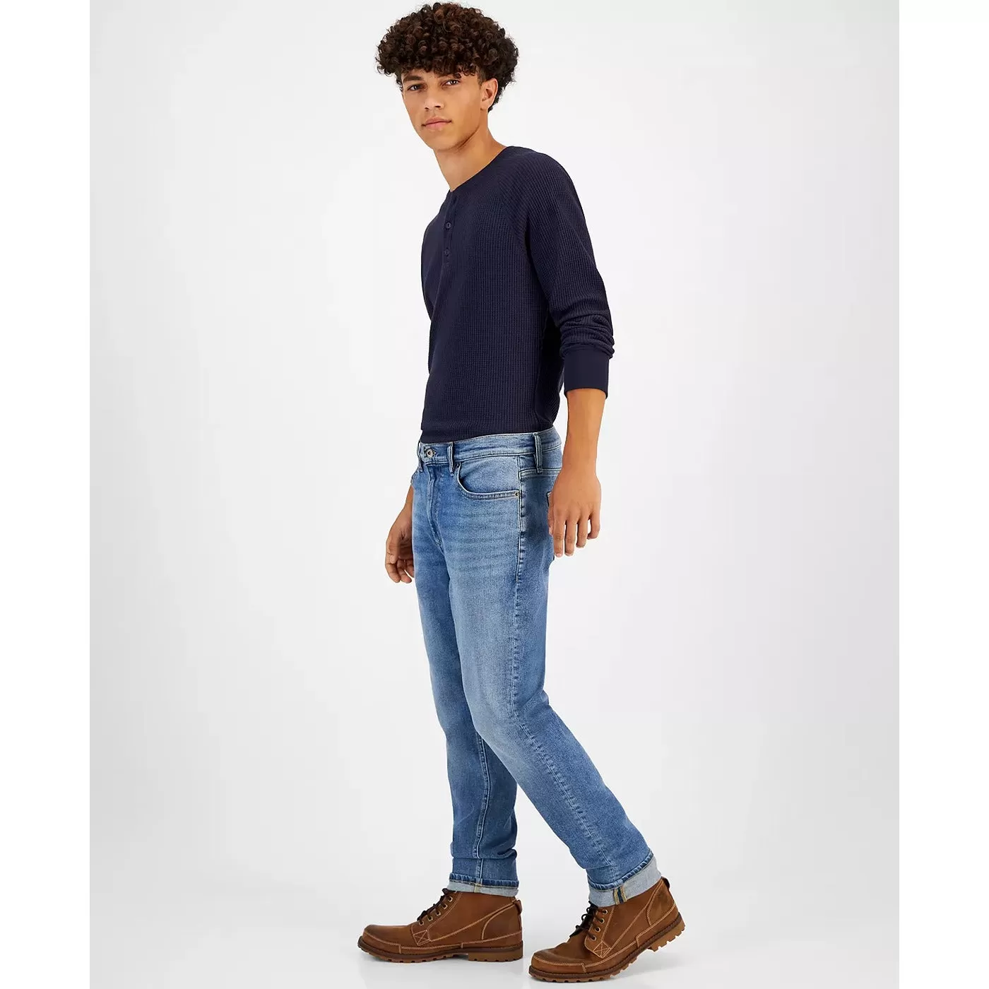 Athletic Blue Slim-Fit Jeans