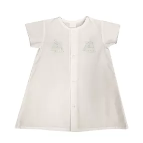 Auraluz White & Blue Sailboat with Anchor Daygown