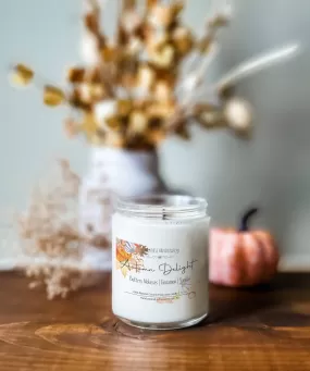 Autumn Delight - Fall season, Natural Coconut Soy Candle