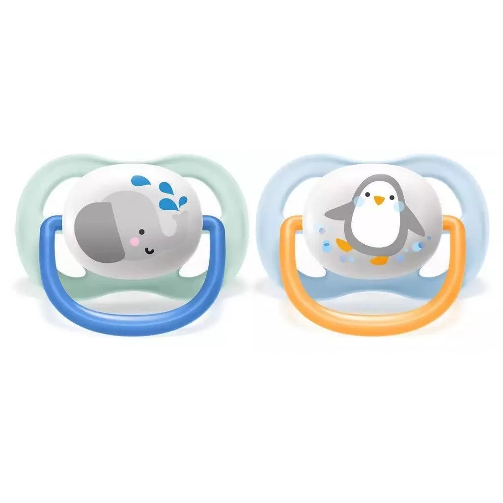 Avent Ultra Air Design Baby Soother (0 - 6months) - Animals