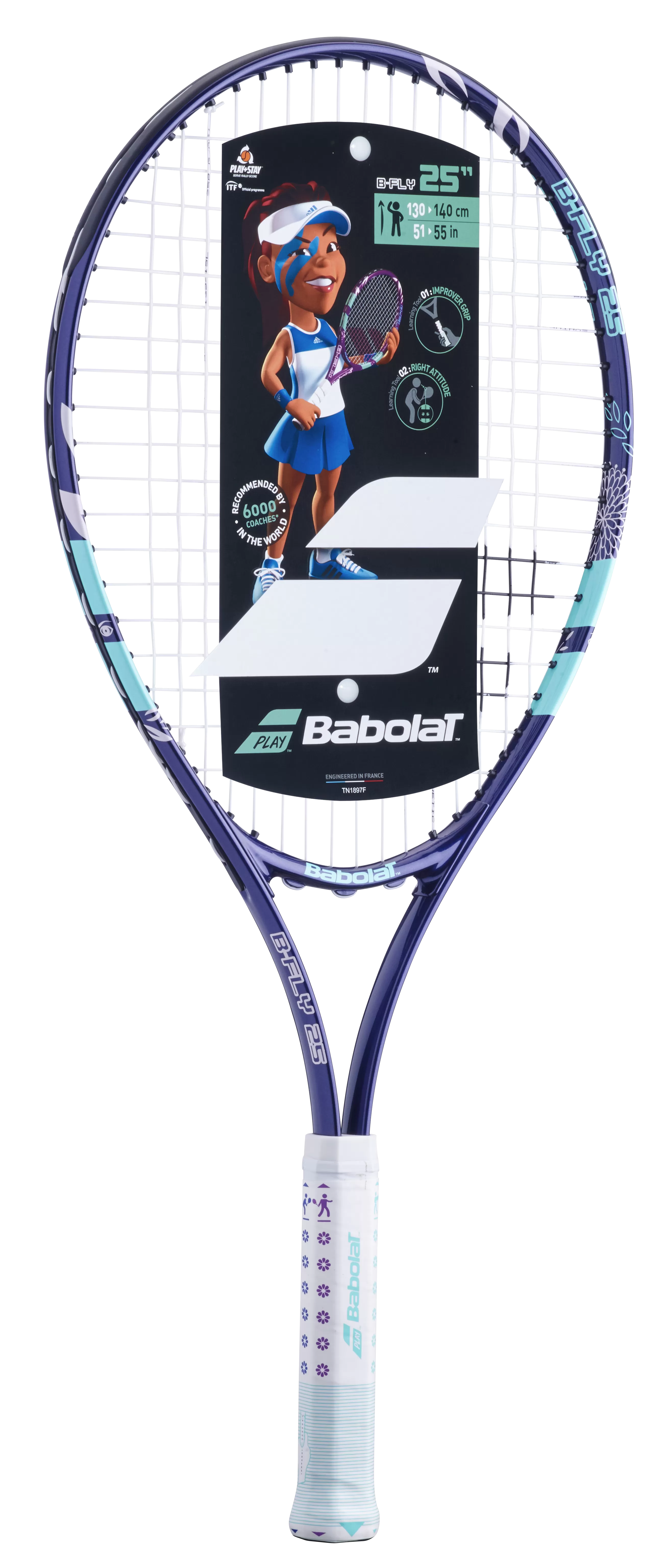 B Fly Junior 25 Inch Tennis Racket