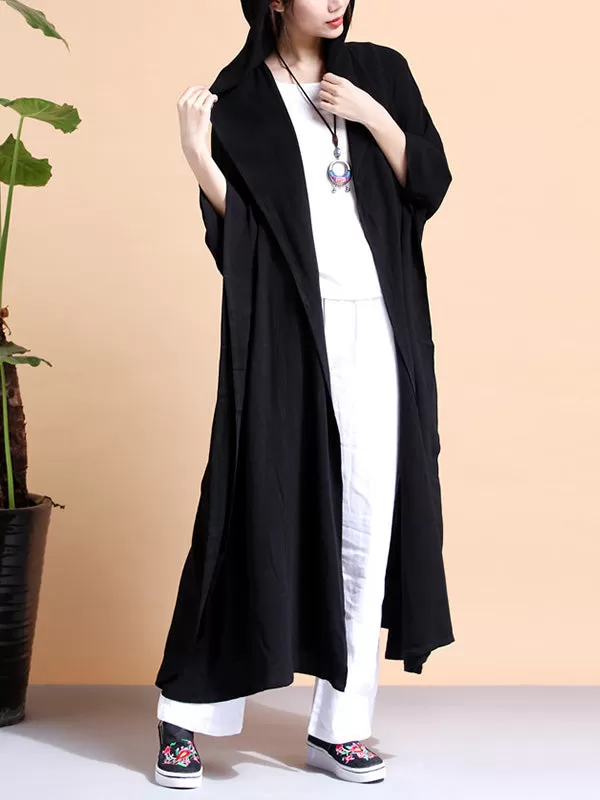 Batwing-sleeves Loose Cape Coat