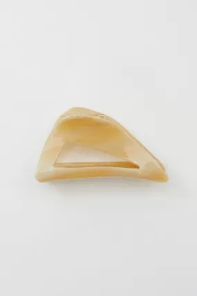 Beige Triangle Claw Clip