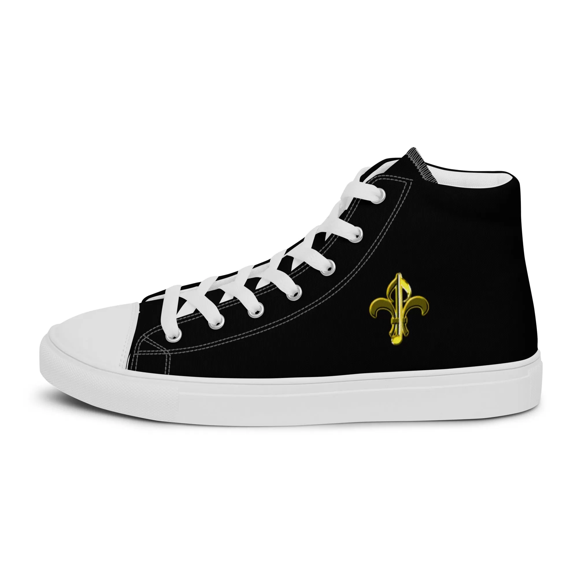 Black & Gold Women’s high tops