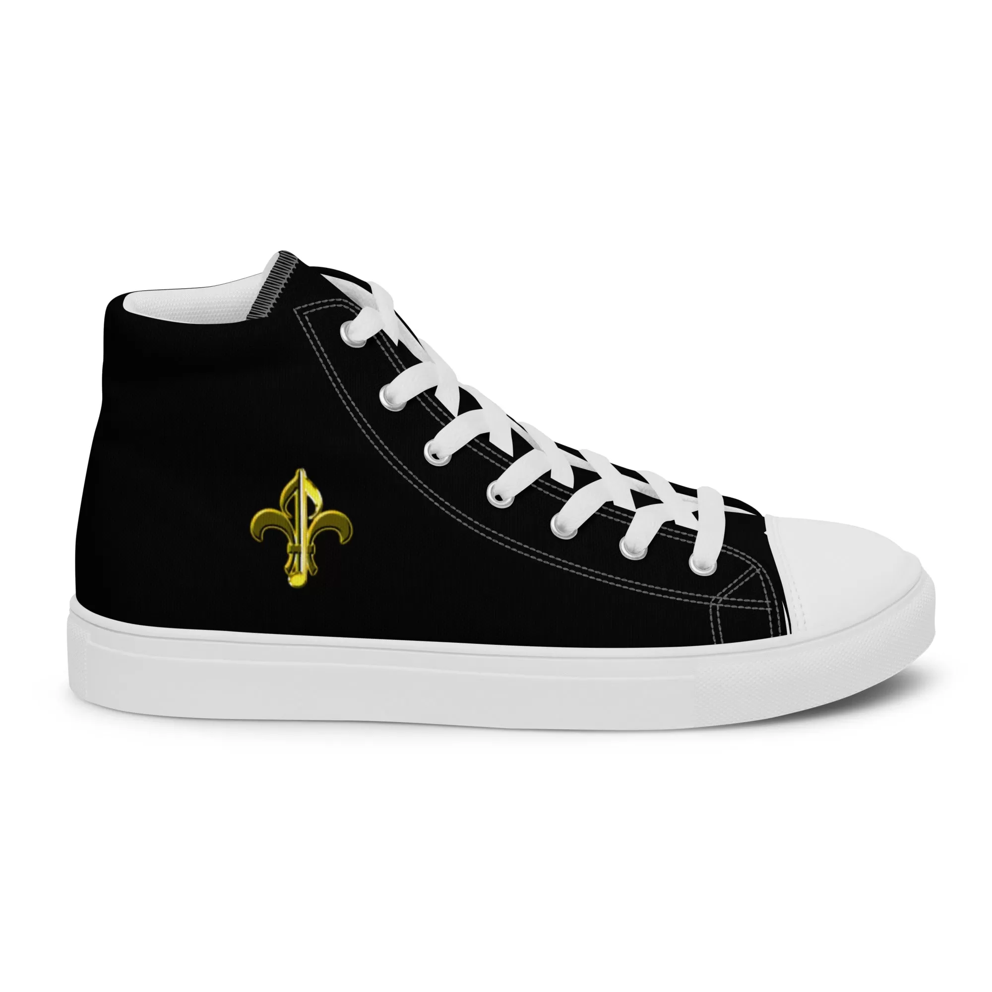 Black & Gold Women’s high tops