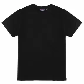 Black Better Basics Ultra-Soft Crewneck Short Sleeve T-Shirt by Fashion Hub