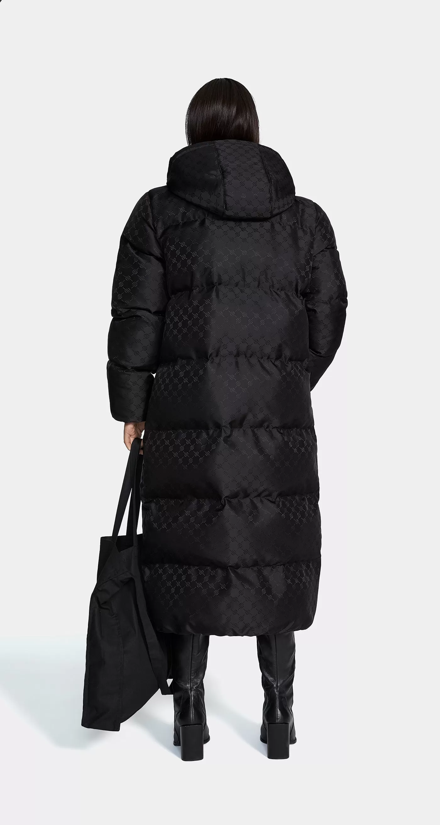 Black Monogram Puffer Coat