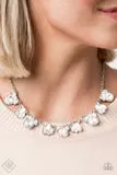 BLING to Attention - White Necklace - Paparazzi Accessories