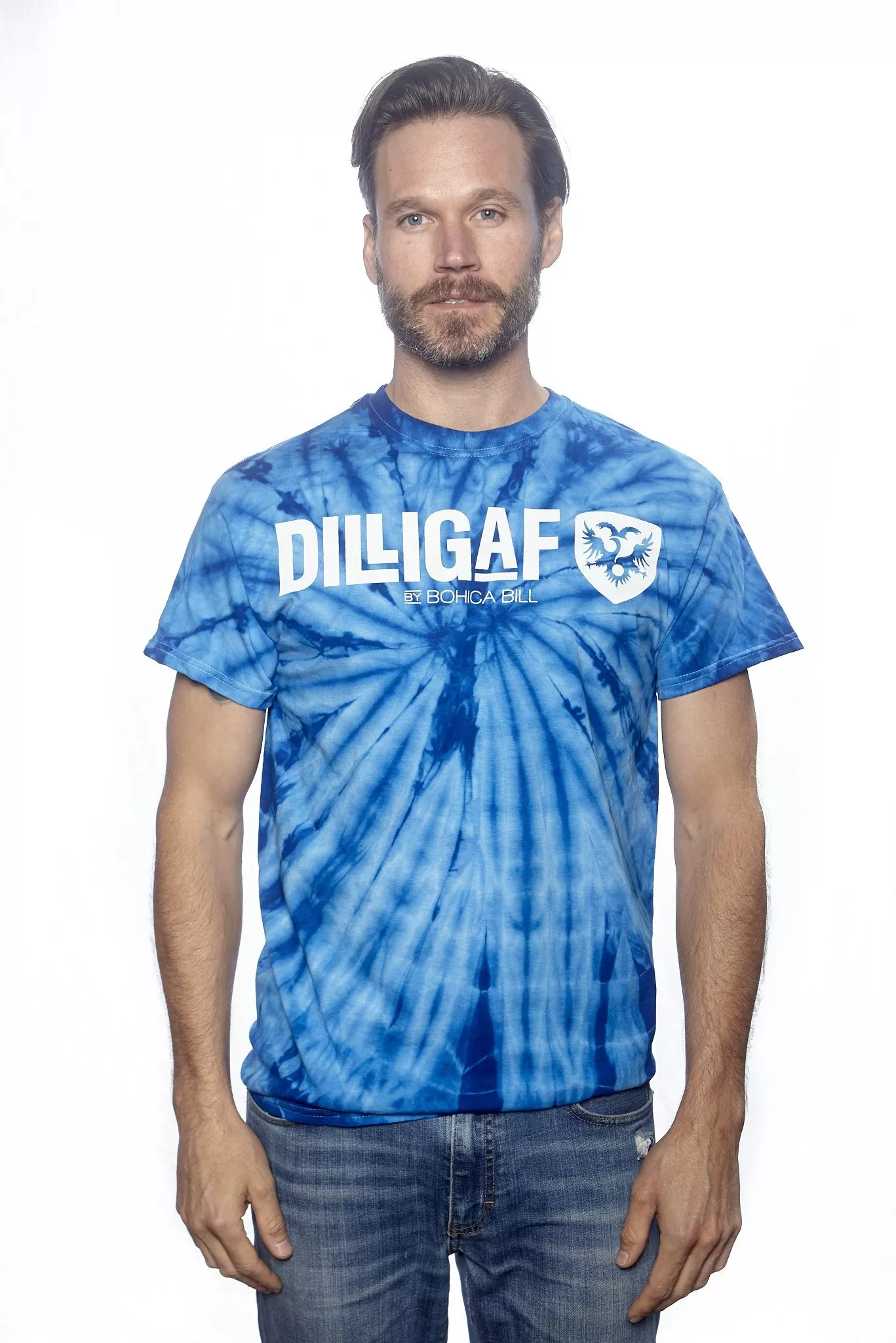 Blue Swirled Dilligaf T-shirt